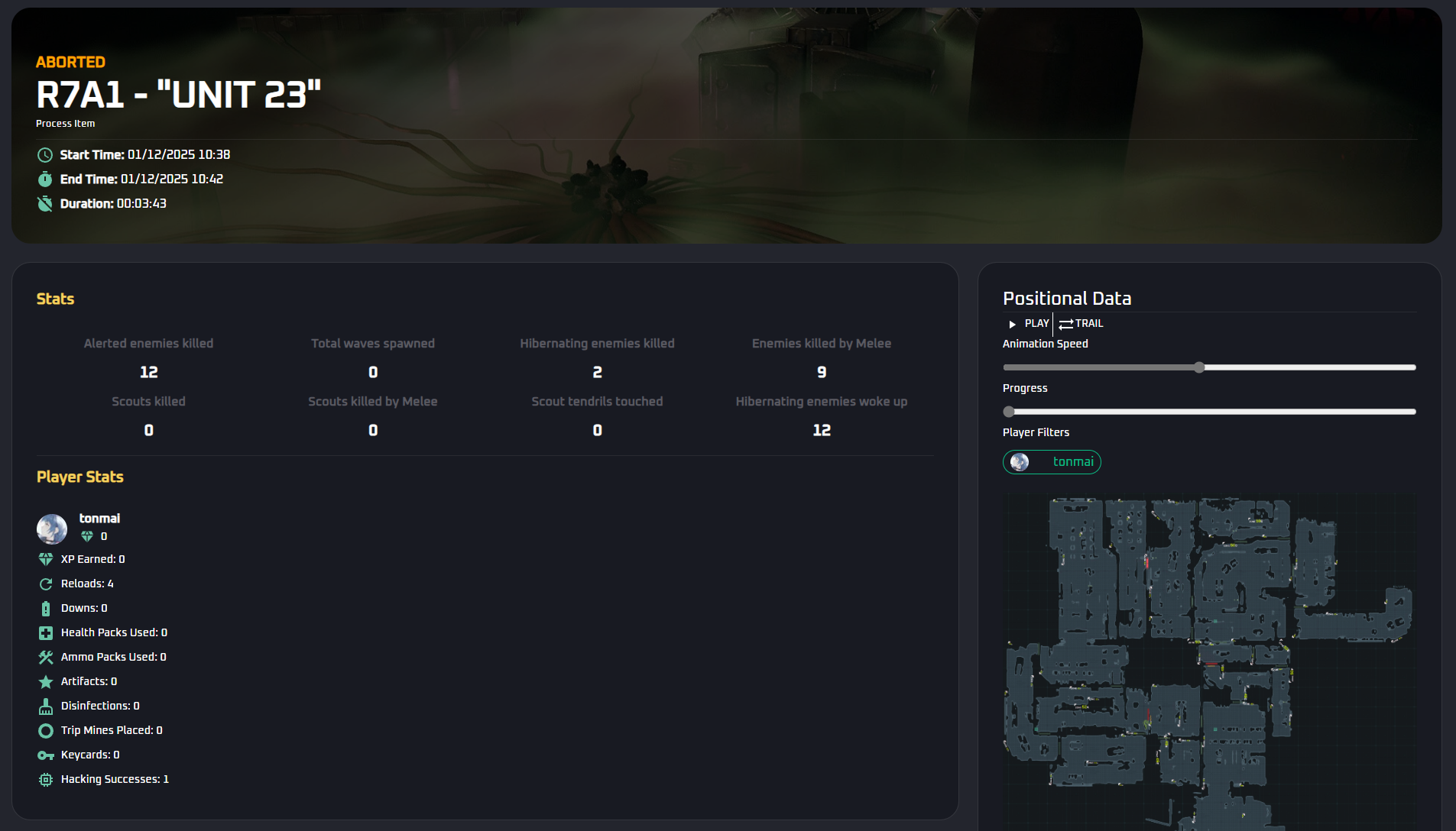 Match results page